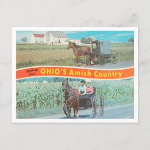 Grüße aus dem Amish Country, Ohio Postkarte