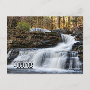 Grüße aus dem Fall der Fabrik in den Poconos Postkarte