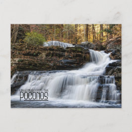Grüße aus dem Fall der Fabrik in den Poconos Postkarte