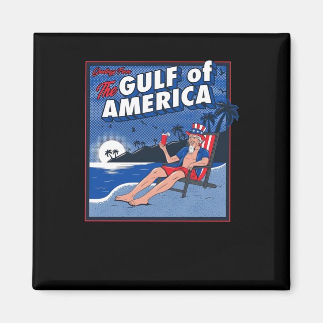 Grüße aus dem Golf von Amerika Magnet (Vorne)