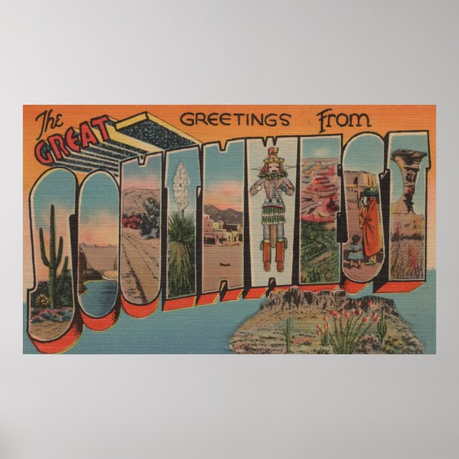 Grüße aus dem Großen Südwesten Poster (Vorne)