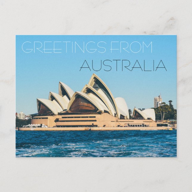 Grüße aus dem Opernhaus australia Postcard Meer Postkarte (Vorderseite)