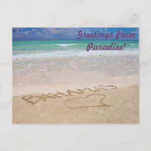 Grüße aus dem Paradies Postkarte