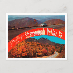 Grüße aus dem Shenandoah Valley, Virginia Travel Postkarte
