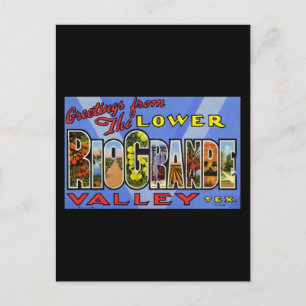 Grüße aus dem Unteren Rio Grande Tal Texas Postkarte