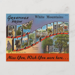 Grüße aus dem Weißen Gebirge Postkarte