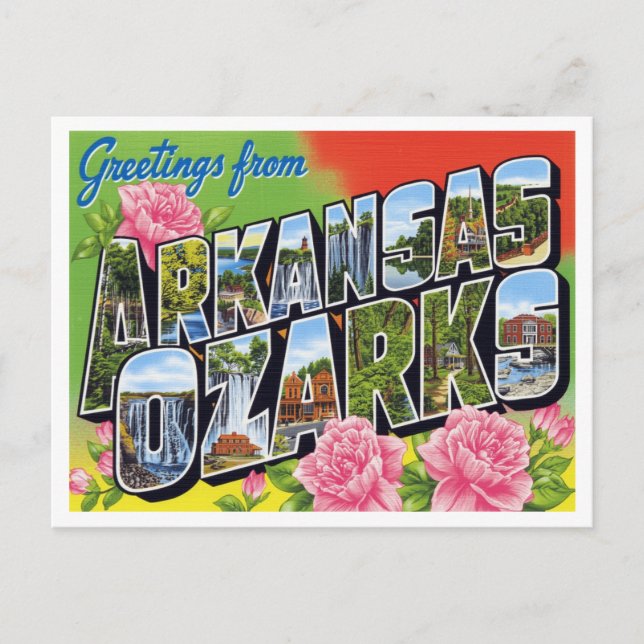Grüße aus den Arkansas Ozarks Postkarte (Vorderseite)