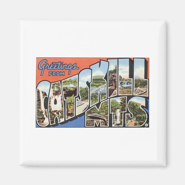 Grüße aus den Catskill Mountains Magnet (Vorne)