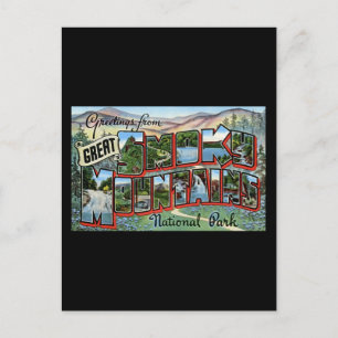 Grüße aus den Großen Smokey-Bergen Postkarte