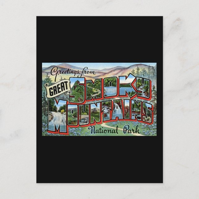 Grüße aus den Großen Smokey-Bergen Postkarte (Vorderseite)