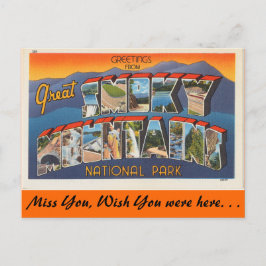 Grüße aus den Smoky-Bergen Postkarte