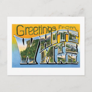 Grüße aus den White Mountains, New Hampshire! Postkarte
