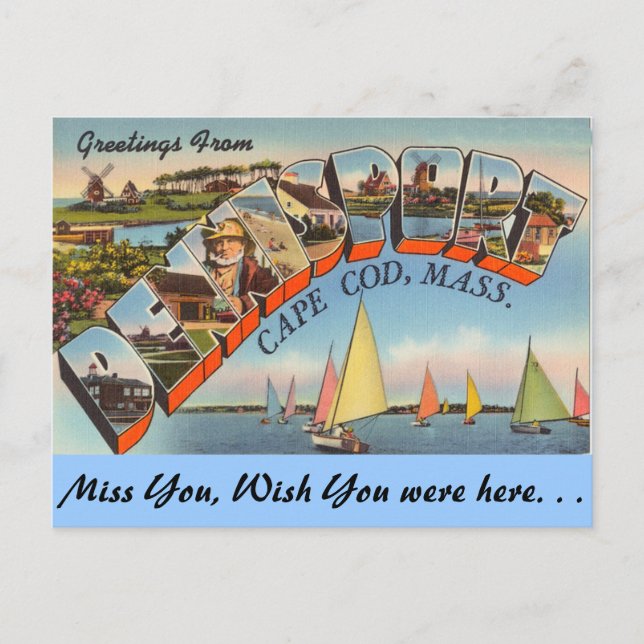 Grüße aus Dennisport Postkarte (Vorderseite)