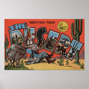 Grüße aus der Südwestwüste Poster