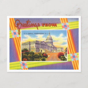 Grüße aus der US-Hauptstadt, Washington, D.C. Postkarte