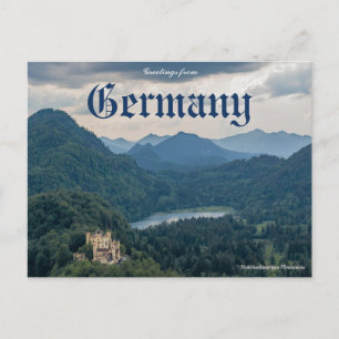 Grüße aus Deutschland Hohenschwangau Postkarte