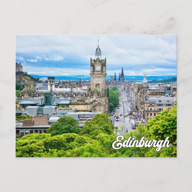 Grüße aus Edinburgh, Schottland, Vereinigtes König Postkarte (Vorderseite)