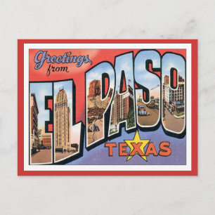 Grüße aus EL Paso, Texas Postkarte