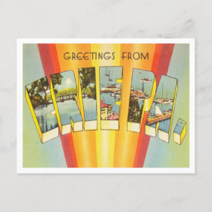 Grüße aus Erie, Pennsylvania Vintage Reise Postkarte