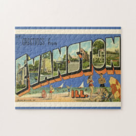 Grüße aus Evanston ILL 11x14 Puzzle