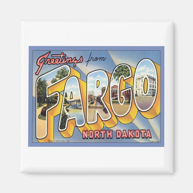 Grüße aus Fargo North Dakota Magnet (Vorne)