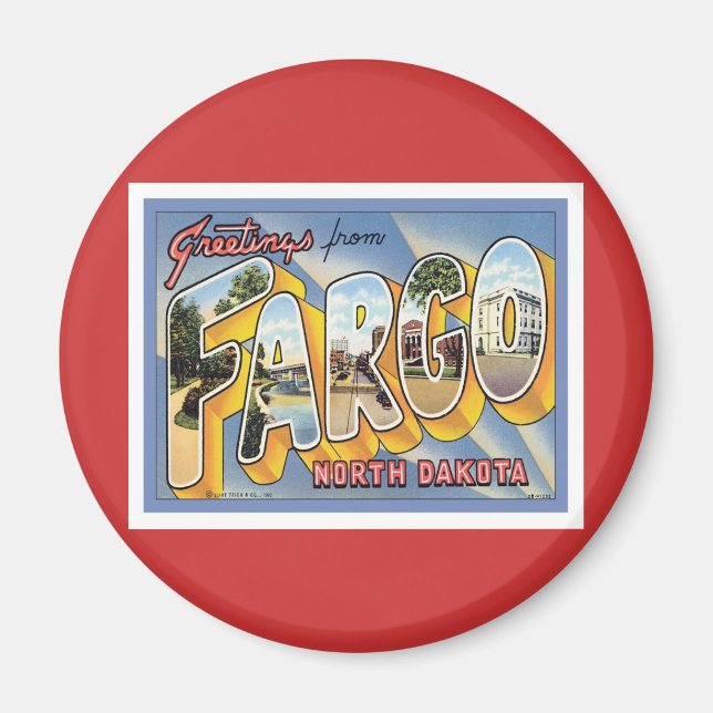 Grüße aus Fargo North Dakota Magnet (Vorne)