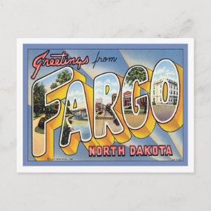 Grüße aus Fargo North Dakota Postkarte