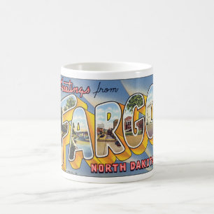 Grüße aus Fargo North Dakota_Vintage Travel Tasse