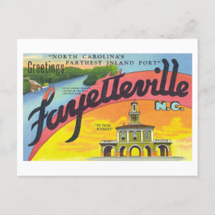 Grüße aus Fayetteville, North Carolina Postkarte
