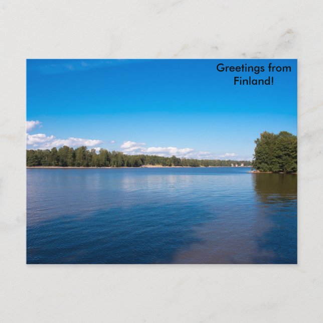 Grüße aus Finnland Postkarte (Vorderseite)