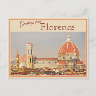 Grüße aus Florenz, Italien Vintage-Postkarte Postkarte