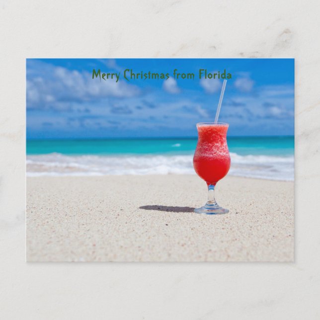 Grüße aus Florida Feiertagspostkarte (Vorderseite)