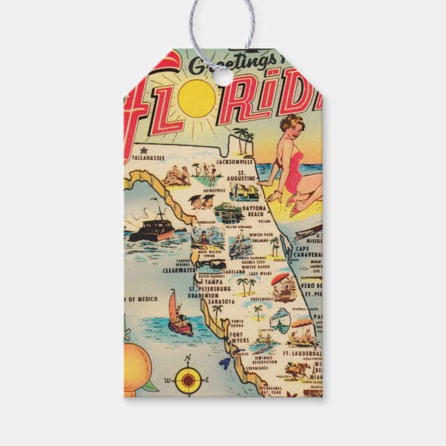 Grüße aus Florida Geschenkanhänger (Vorderseite)