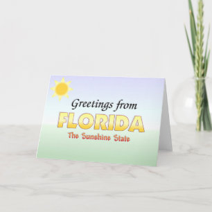 Grüße aus Florida Karte