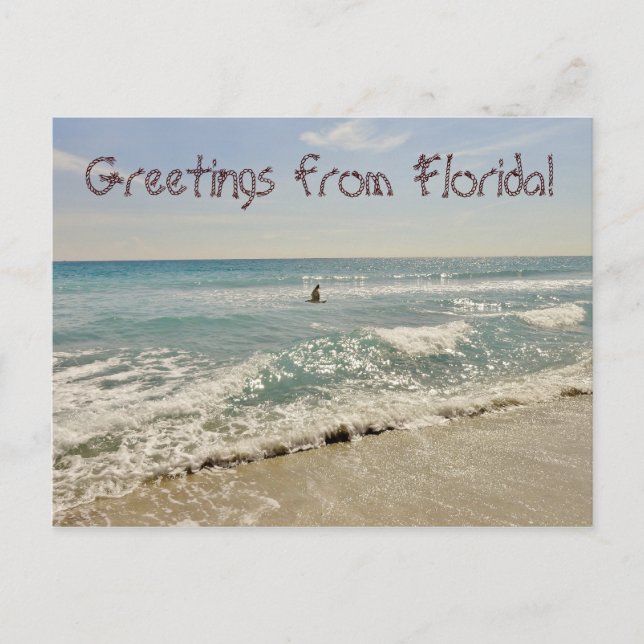 Grüße aus Florida Miami Postkarte (Vorderseite)