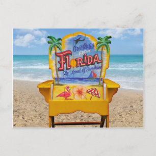 Grüße aus Florida Postkarte
