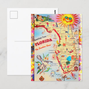 Grüße aus Florida Postkarte