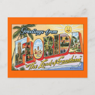 Grüße aus Florida Postkarte
