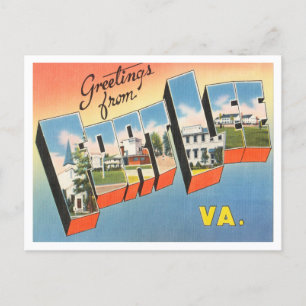 Grüße aus Fort Lee, Virginia Vintage Reise Postkarte