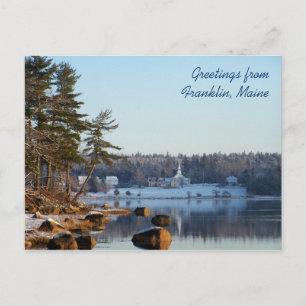 Grüße aus Franklin, Maine Postkarte