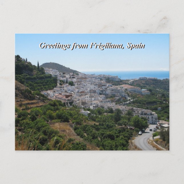 Grüße aus Frigiliana, Spanien Postkarte (Vorderseite)
