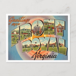 Grüße aus Front Royal, Virginia Reise Postkarte