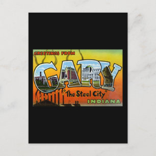 Grüße aus Gary Indiana Postkarte