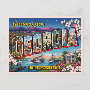 Grüße aus Georgia Postkarte