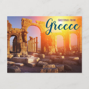 Grüße aus Griechenland Antike Ruinen Parthenon Postkarte