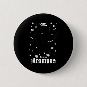 Grüße aus Gruss Vom Krampus Weihnachtsfest Button