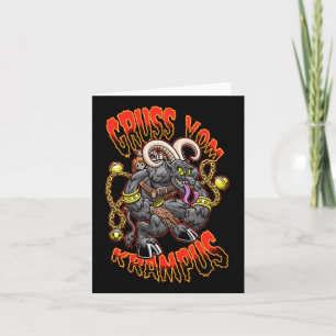 Grüße aus Gruss Vom Krampus Weihnachtsfest Karte