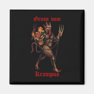 Grüße aus Gruss Vom Krampus Weihnachtsfest Magnet