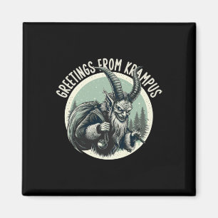 Grüße aus Gruss Vom Krampus Weihnachtsfest Magnet