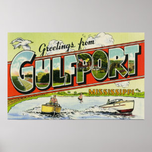 Grüße aus Gulfport Mississippi Poster